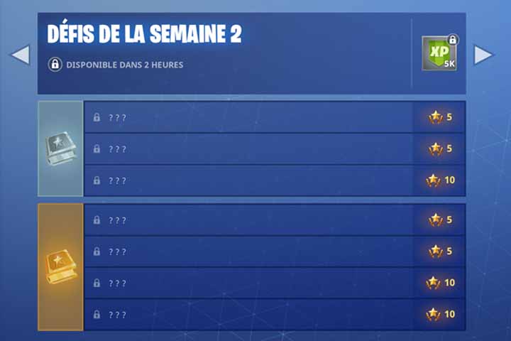 Fortnite : Défis semaine 2, quand seront-ils disponibles ?