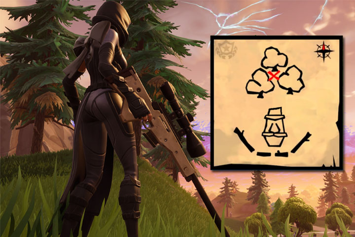 Fortnite : Suivre la carte au trésor trouvée à Dusty Divot, défi semaine 7
