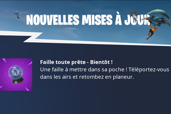 Fortnite : Faille toute prête, nouvel objet – Patch 5.30