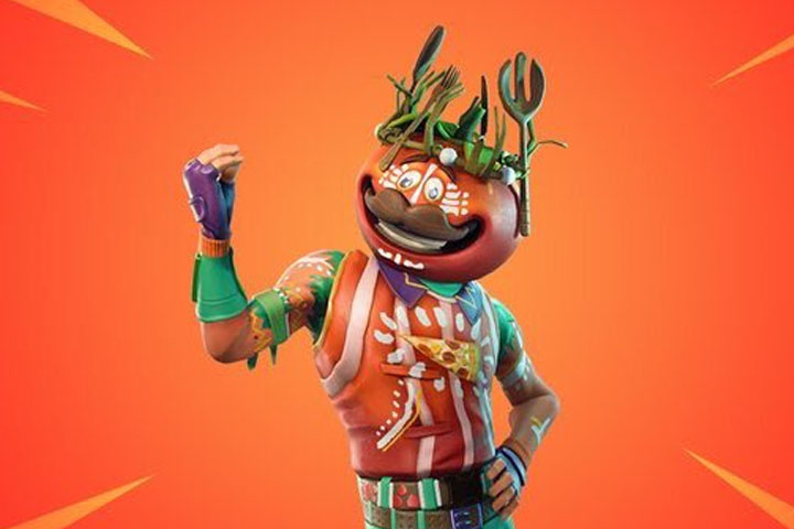 Fortnite : Monsieur tomate, skin évolutif et défis