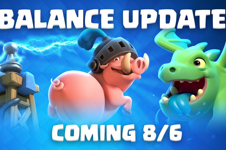 Clash Royale : Maj et équilibrage du 6 août