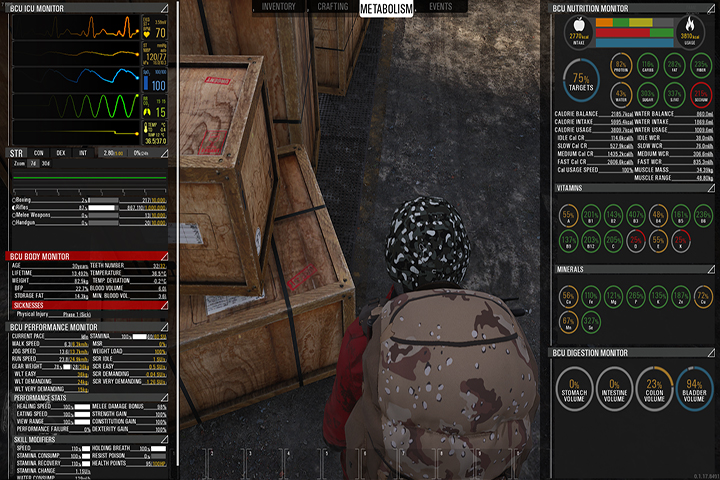 SCUM : Métabolisme, bien s’alimenter et s’hydrater