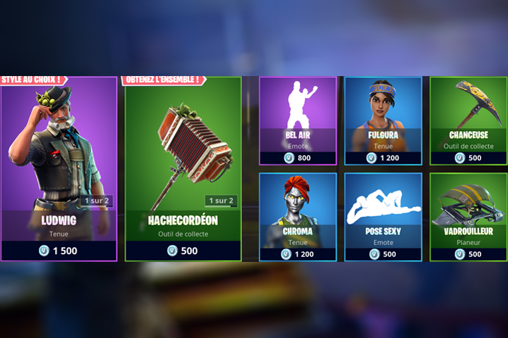 Boutique Fortnite 28 septembre