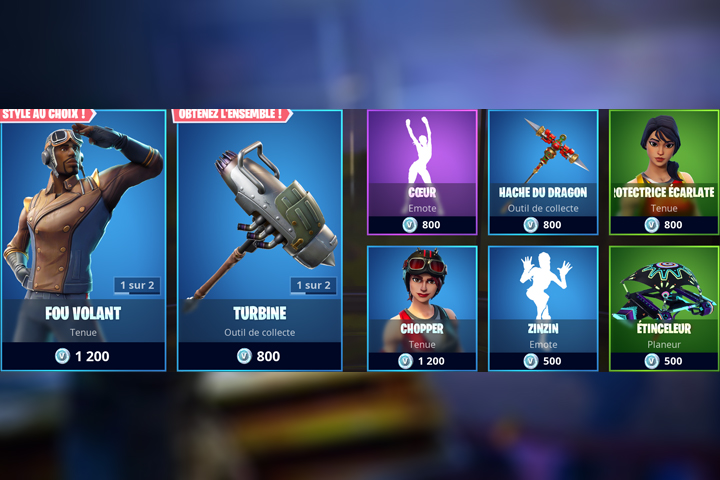 Boutique Fortnite 30 septembre