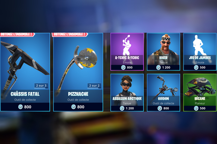 Boutique Fortnite 3 octobre