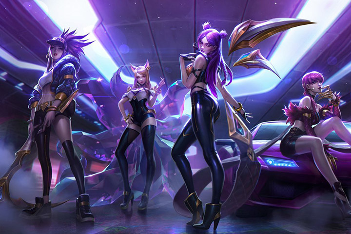 LoL : Série K/DA, skins pour Ahri, Akali, Evelynn et Kai’Sa