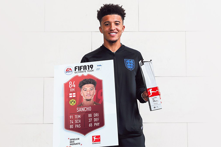 FIFA 19 : Jadon Sancho Joueur du mois Bundesliga POTM – FUT
