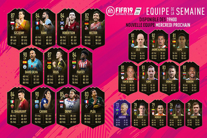 FIFA 19 : TOTW, l’équipe de la semaine 9 – FUT