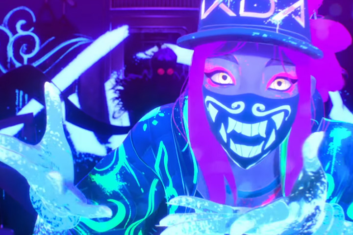 LoL : Modification du skin Akali K/DA, ajout des néons du clip POP/STARS