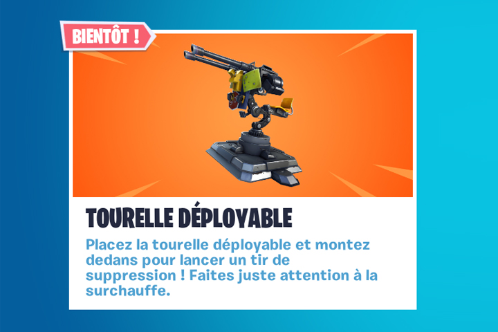 Fortnite : Tourelle déployable, infos sur le nouvel objet
