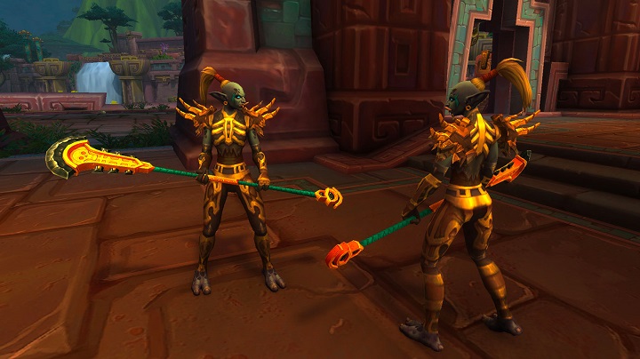 WoW : Troll Zandalari Paladin et Humain de Kul Tiras Chaman – BlizzCon 2018