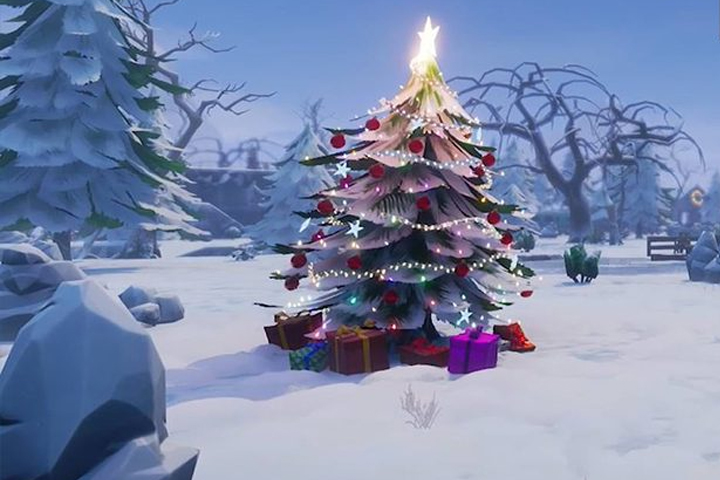 Fortnite : La neige envahit la carte de la saison 7 pour Noël