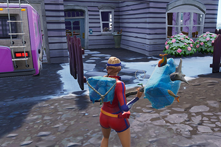 Fortnite : Toucher trois poubelles avec un palet, défi semaine 9 saison 7
