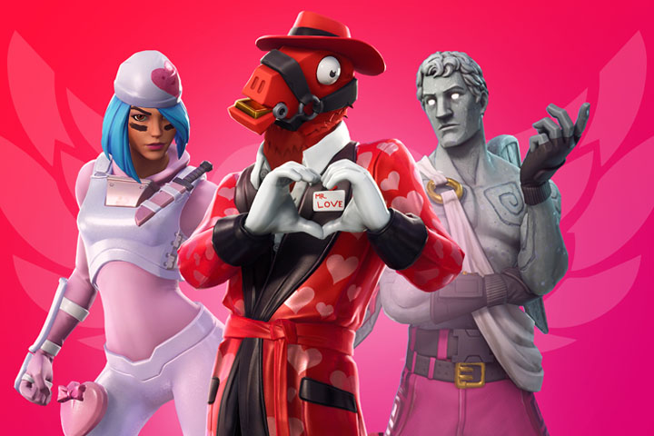 Fortnite : Répandez l’amour, événement pour la Saint-Valentin avec des défis, des skins et un tournoi