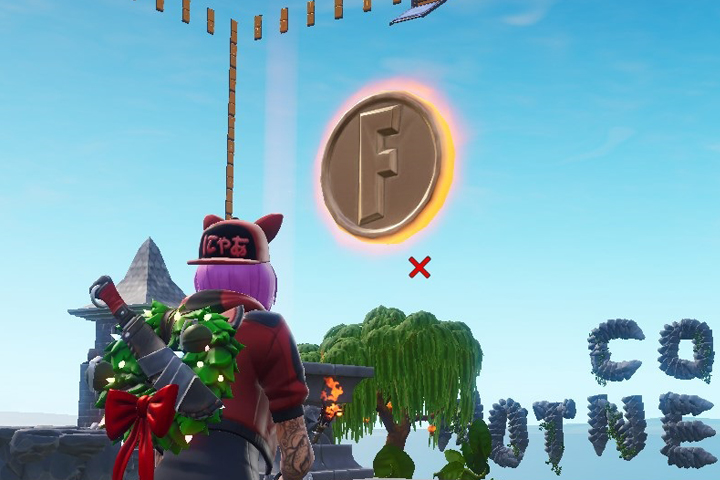 Fortnite : Collecter des pièces dans des îles à la Une du mode Créatif, défis de l’Ultime effort