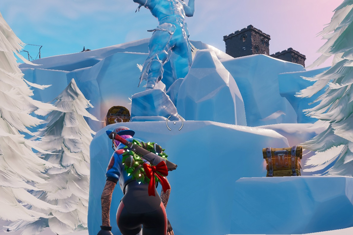 Fortnite : Danser entre trois sculptures de glace, défis semaine 9 saison 8 – Etape 1