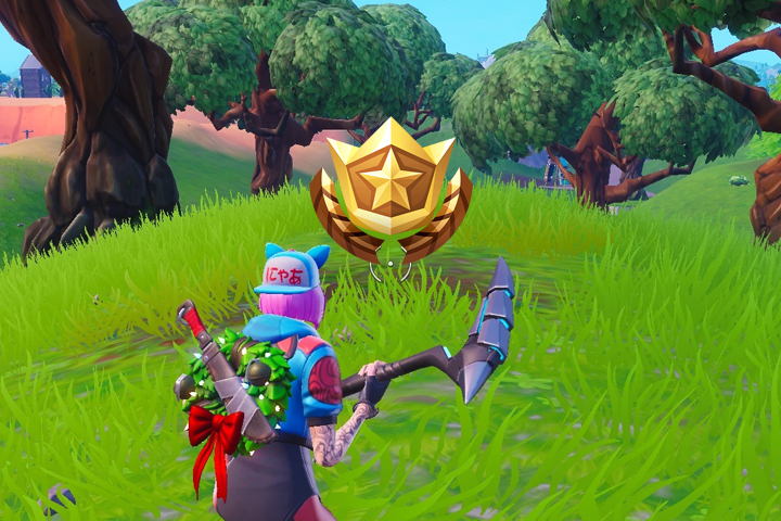 Fortnite : Fouiller là où le couteau pointe sur l’écran de chargement Carte au trésor, défi semaine 6 saison 8