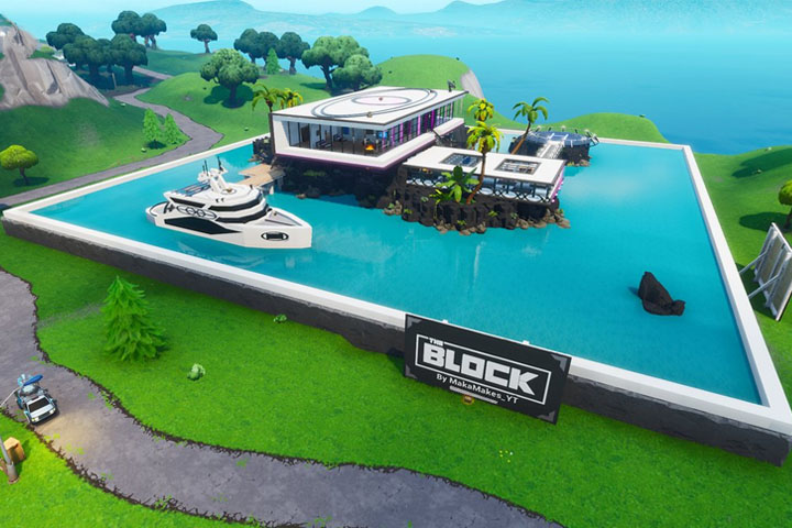 Fortnite : Makas Modern, le nouveau bloc avec une piscine et un yacht