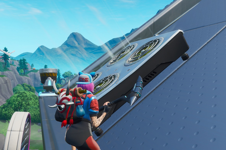 Fortnite : Utiliser un module d’aération pour se propulser en l’air dans plusieurs parties, défi semaine 2 saison 9