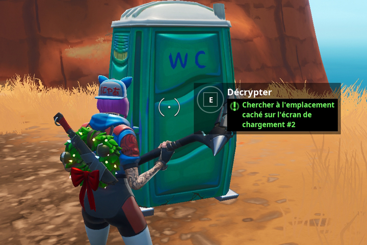 Fortnite : Chercher à l’emplacement caché sur l’écran de chargement 2, puce 13 défis Décryptage