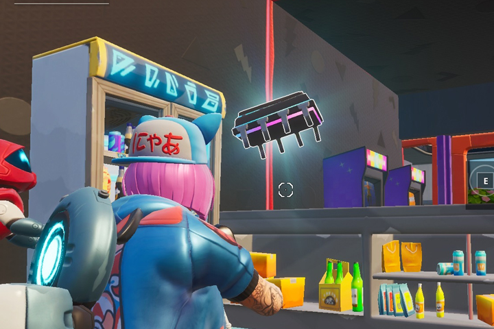 Fortnite : Puce 79 Décryptage, chercher dans une salle d’arcade, Défi