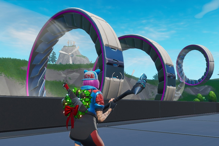 Fortnite : Voler sur le sillage aérien de Neo Tilted, défi semaine 1 saison 9 – Étape 1