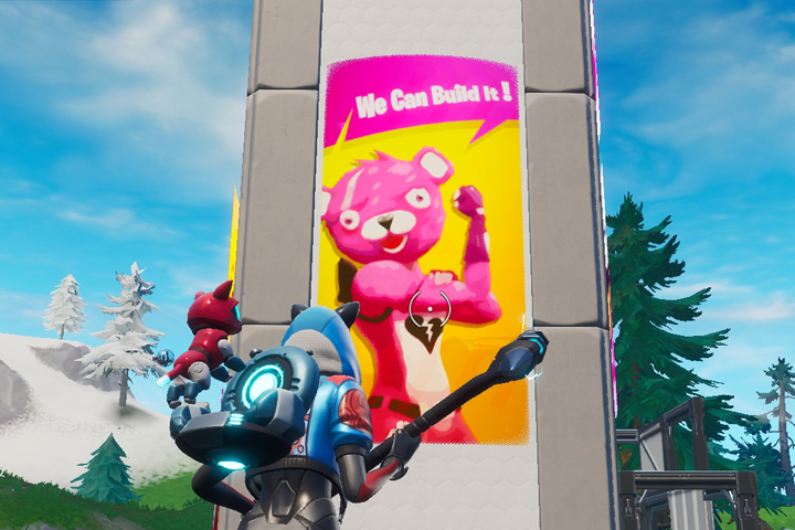 Fortnite : Visiter différents messages d’intérêts publicitaires à Neo Tilted, Pressure Plant et Mega Mall, défi semaine 10 saison 9