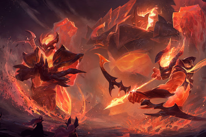 LoL – Patch 9.17 : Nouveaux skins Infernal pour Galio, Shen et Varus