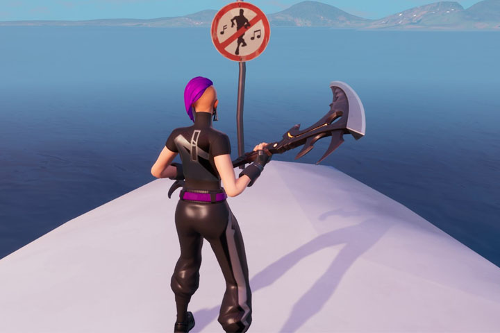 Fortnite : Détruire un panneau d’interdiction de danser, défi Folie de la danse