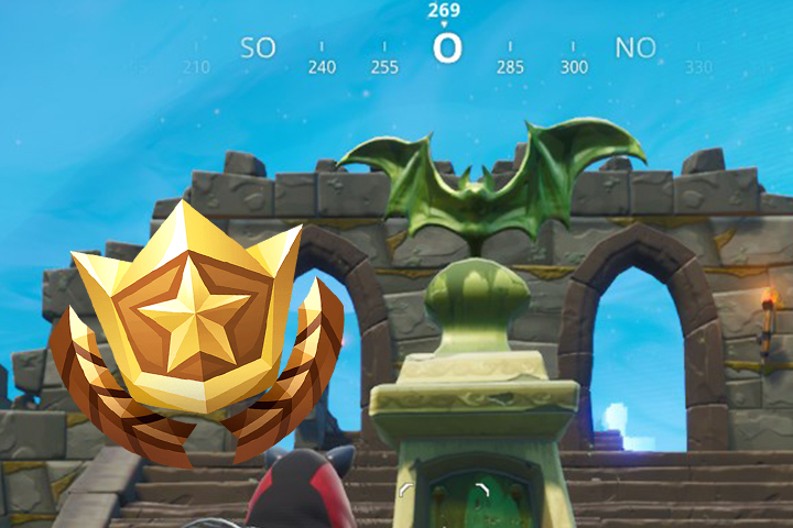 Fortnite : Danser devant une statue de chauve souris, dans une piscine totalement hors sol, et sur un siège pour géants, défi Folie de la danse, guide pour le réaliser