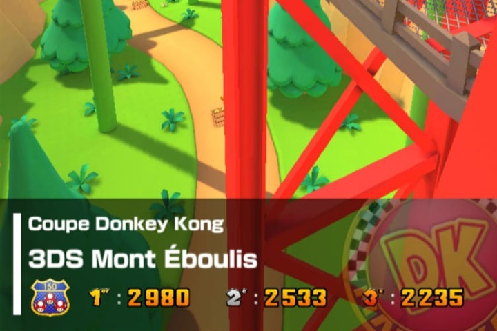 Mario Kart Tour : Mont Eboulis, raccourcis et astuces de short-cut
