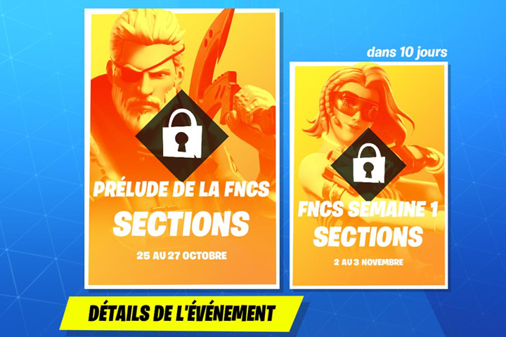 FNCS Fortnite : Prélude en section, infos et date du tournoi