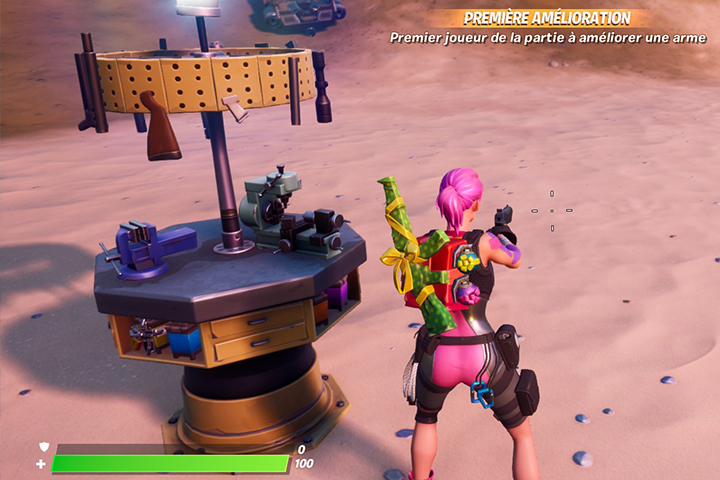 Fortnite : Améliorer ses armes avec des ressources, aux établis