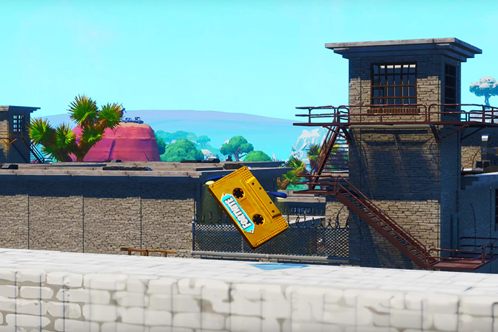 Fortnite : Récupérer l’enregistrement du Visiteur à Moisty Palms et Greasy Grove, Défis Hors du Temps, Ultime Effort