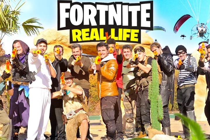 Fortnite : Amixem x Nerf, Battle Royale dans la vraie vie
