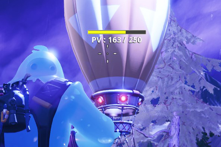 Fortnite : Ravitaillement en l’air et atterrissage, fouiller et infliger des dégâts