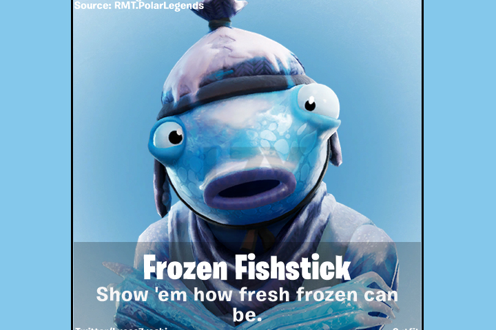 Fortnite Noël : Les skins du Pack Polaire, Poiscaille polaire, Soldat laineux polaire et Le Dévoreur