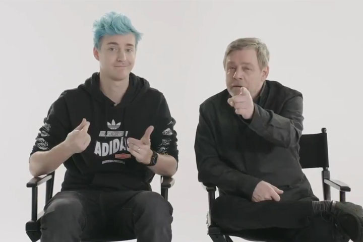 Fortnite : Ninja x Luke Skywalker, que nous réserve Mark Hamill de Star Wars ?