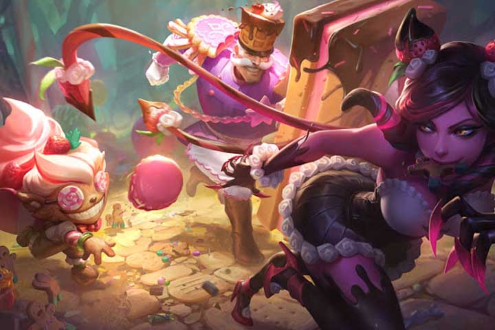 LoL : Nouveaux skins Folie sucrée pour Braum, Evelynn, Ziggs et Zilean – Sugar Rush