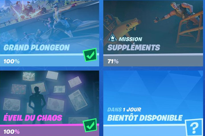 Fortnite : Prochains défis du 9 janvier 2020