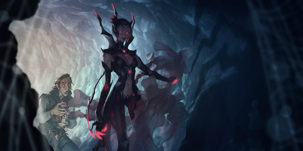 Elise sur Legends of Runeterra, infos sur le champion de LoR – Carte des Iles obscures