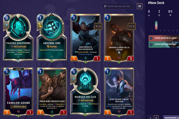 Legends of Runeterra : Deck Builder, comment créer un deck sur LoR depuis un simulateur ?