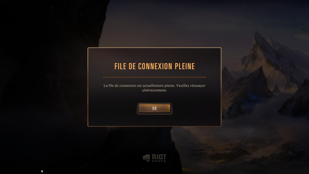 Legends of Runeterra : File de connexion pleine, impossible de jouer à LoR