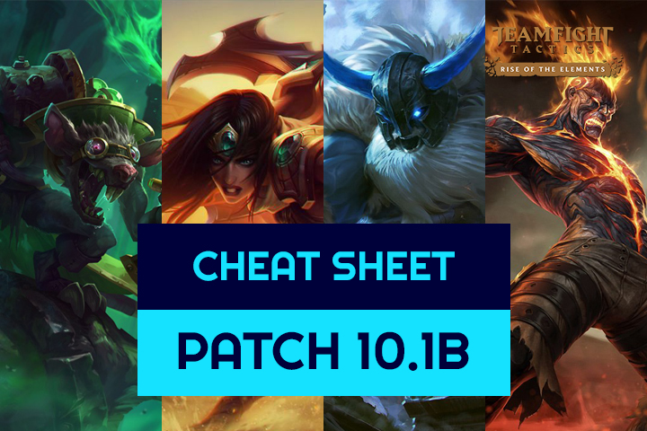TFT : Cheat sheet des meilleures compos du patch 10.1b