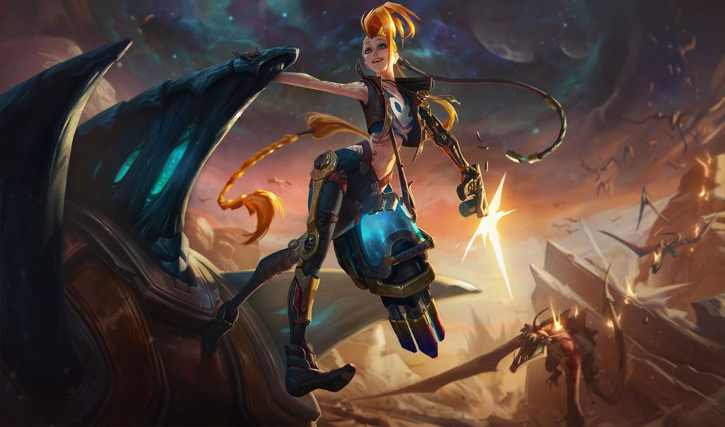 TFT : Jinx, set 3, infos, origine et classe du champion de Teamfight Tactics Galaxies