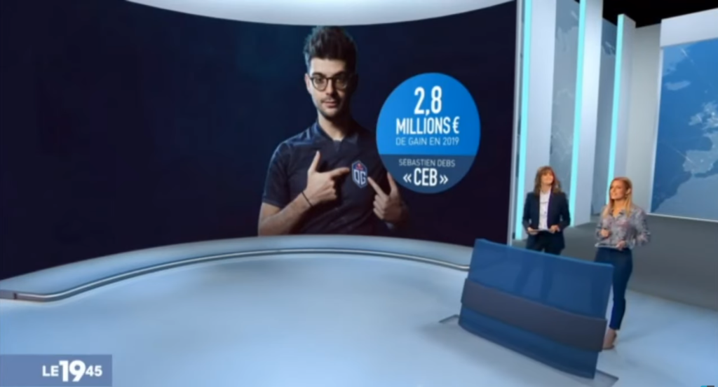 M6 parle de l’esport dans son JT, de Fortnite avec Skite et Vitality ainsi que Dota 2 avec Ceb