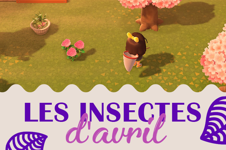 Animal Crossing New Horizons : Insectes du mois d’avril à capturer dans l’hémisphère nord et le sud