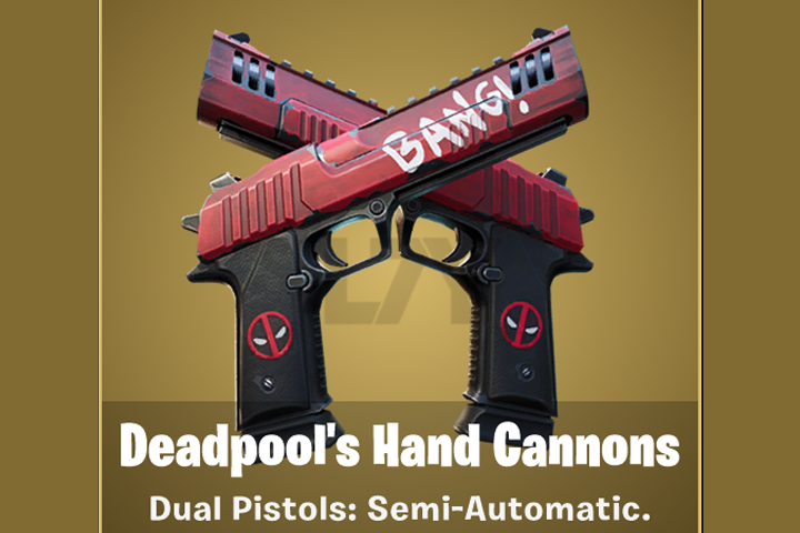 Fortnite : Pistolets de Deadpool, nouvelle arme, toutes les infos