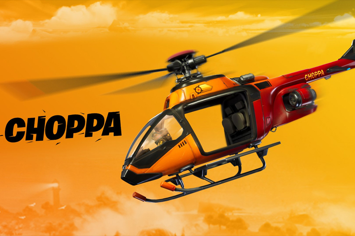 Fortnite : Hélicoptère Choppa, nouveau véhicule dans la maj 12.20