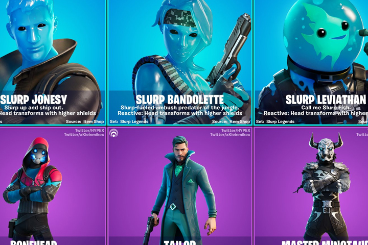Fortnite : Nouveaux skins au patch 12.20